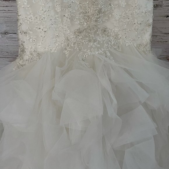 Stella York Beaded Mermaid Wedding Dress Size 12 - Picture 4 of 11